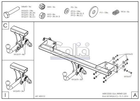Купить фаркоп mercedes gla-class 2014-2019, infiniti q30 2016-2019 - m134c galia по цене  Низкие цены. Большой выбор. Доставка по всей России. Интернет-магазин в Москве. Только положительные отзывы!