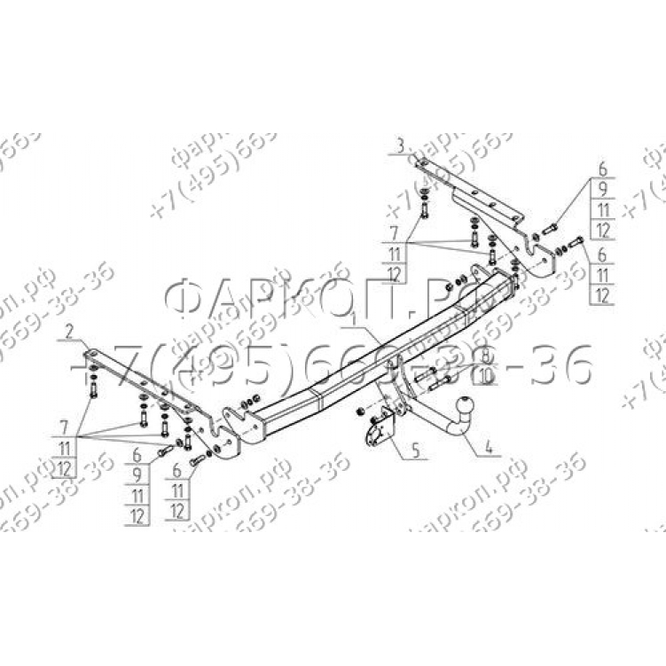 Купить фаркоп toyota rav4 long 2007-2012 - ty 49 avtos по цене 11 970 р. Низкие цены. Большой выбор. Доставка по всей России. Интернет-магазин в Москве. Только положительные отзывы!