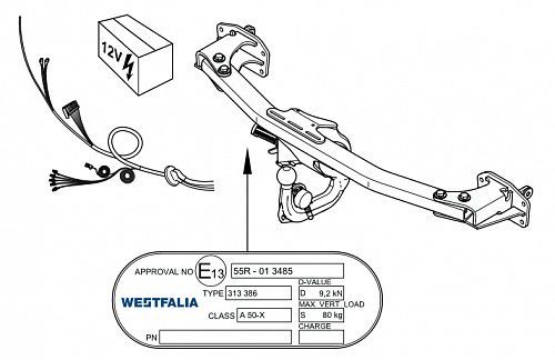 Купить фаркоп с электрическим приводом mercedes a-class w176 2012-2018, b-class w246 2011-2019 - 313386600001 westfalia по цене  Низкие цены. Большой выбор. Доставка по всей России. Интернет-магазин в Москве. Только положительные отзывы!