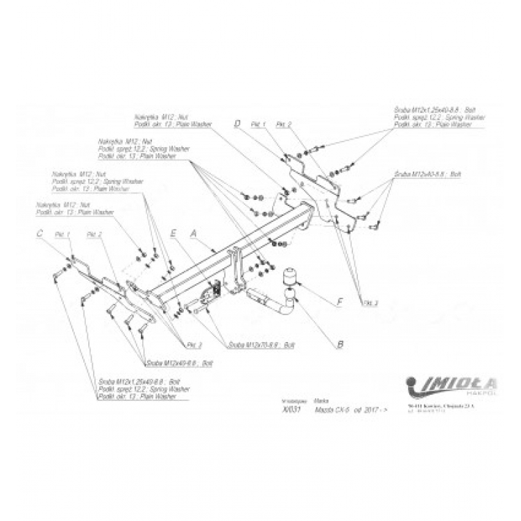 Купить фаркоп mazda cx-5 2017- x.031 imiola по цене  Низкие цены. Большой выбор. Доставка по всей России. Интернет-магазин в Москве. Только положительные отзывы!