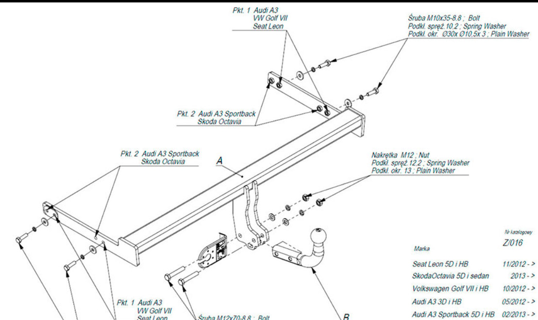 Купить фаркоп skoda octavia лифтбек/универсал 2013-2020, volkswagen golf хетчбек 5 дверей 2012-2019, golf vii sportsvan 2014-, audi a3 хетчбек 2012-, q2 2016 -, seat leon хетчбек 2012-2020, z.016 imiola по цене  Низкие цены. Большой выбор. Доставка по всей России. Интернет-магазин в Москве. Только положительные отзывы!