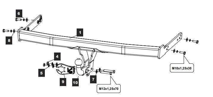 Купить фаркоп volkswagen tiguan 2007-2015, skoda yeti 2009-2018 - 26.1933.12 балтекс по цене  Низкие цены. Большой выбор. Доставка по всей России. Интернет-магазин в Москве. Только положительные отзывы!