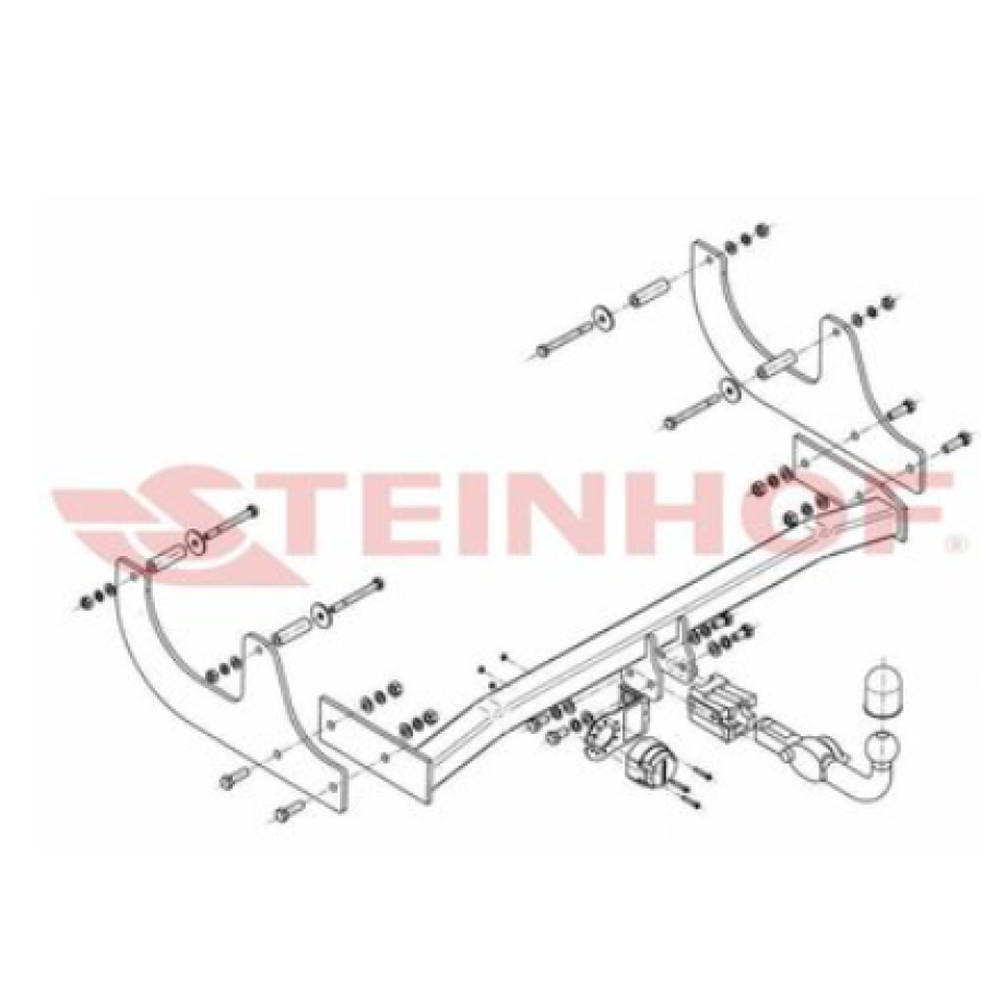 Купить фаркоп лада ларгус универсал/фургон 2012-, dacia logan mcv 2007-2013 - d-053 steinhof по цене  Низкие цены. Большой выбор. Доставка по всей России. Интернет-магазин в Москве. Только положительные отзывы!