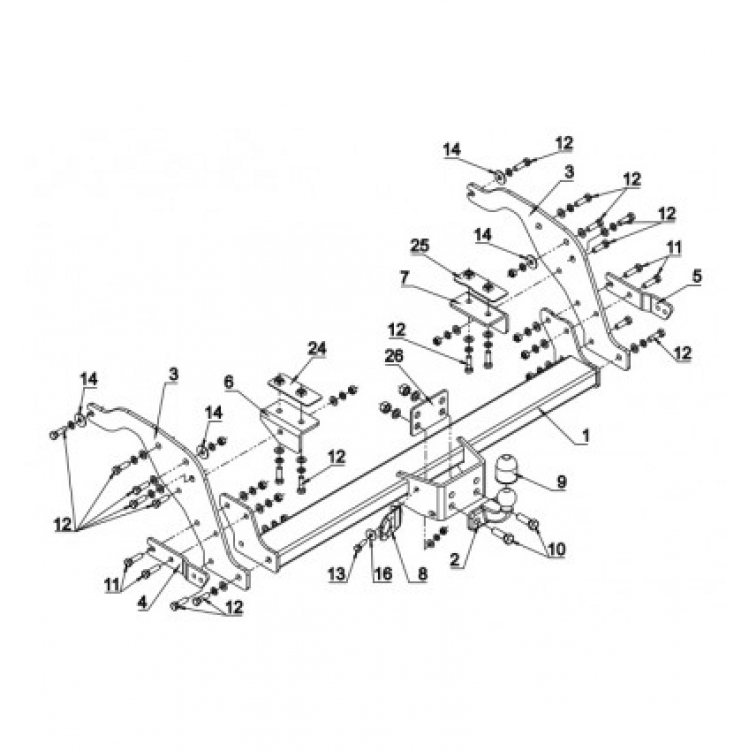 Купить фаркоп ford ranger, mazda bt-50 2012- c 59 auto-hak по цене  Низкие цены. Большой выбор. Доставка по всей России. Интернет-магазин в Москве. Только положительные отзывы!
