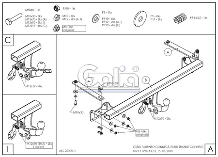 Купить фаркоп ford transit connect, tourneo connect 2014- f129a galia по цене 19 792 р. Низкие цены. Большой выбор. Доставка по всей России. Интернет-магазин в Москве. Только положительные отзывы!