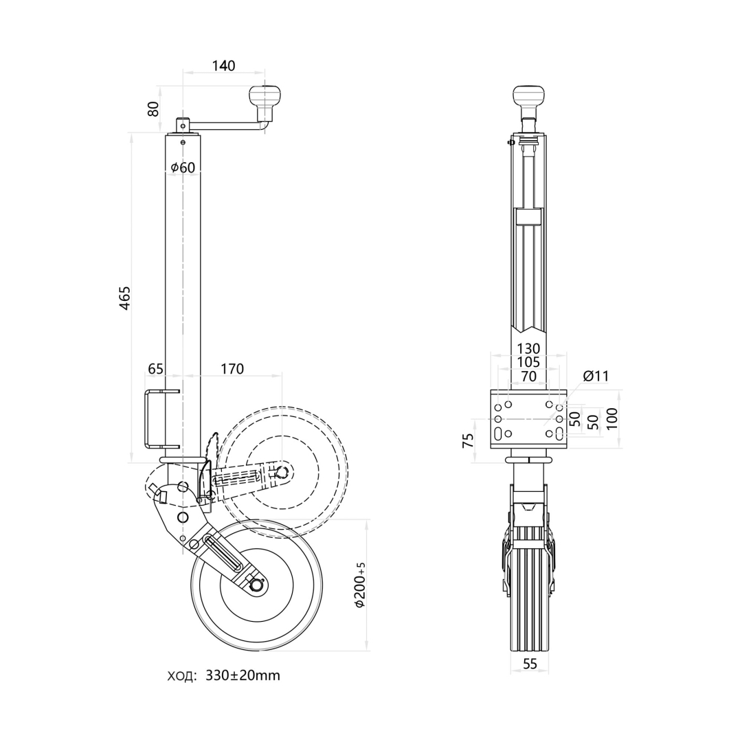 Купить опорное колесо 60 мм с кронштейном trailercom с до 350 кг по цене 8 000 р.. Низкие цены. Большой выбор. Доставка по всей России. Интернет-магазин в Москве. Только положительные отзывы!