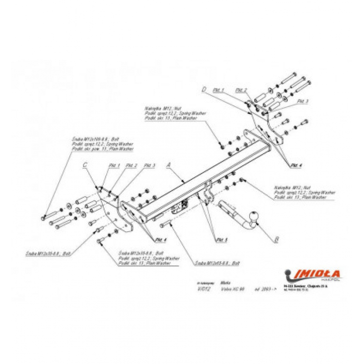 Купить фаркоп volvo xc90 2003-2014 - v.012 imiola по цене  Низкие цены. Большой выбор. Доставка по всей России. Интернет-магазин в Москве. Только положительные отзывы!