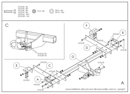 Купить фаркоп renault master, opel movano 2010-, nissan nv400 2011- o069a galia по цене 24 292 р. Низкие цены. Большой выбор. Доставка по всей России. Интернет-магазин в Москве. Только положительные отзывы!