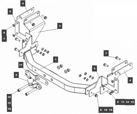 Купить фаркоп citroen spacetourer, peugeot traveller/expert , citroen jumpy, toyota proace 2016-, opel zafira life 2019 - 79124 балтекс по цене  Низкие цены. Большой выбор. Доставка по всей России. Интернет-магазин в Москве. Только положительные отзывы!
