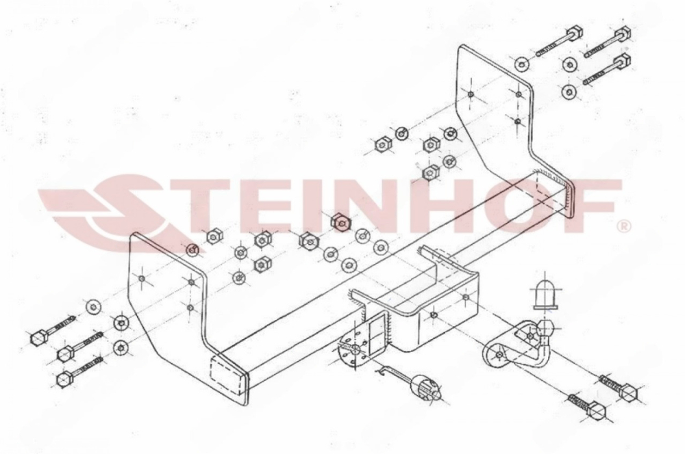 Купить фаркоп mercedes vito, viano 2003-2014 - m-237 steinhof по цене  Низкие цены. Большой выбор. Доставка по всей России. Интернет-магазин в Москве. Только положительные отзывы!