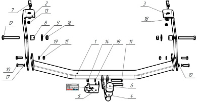 Купить фаркоп lifan myway 2017-2021 - 3322-a oris по цене  Низкие цены. Большой выбор. Доставка по всей России. Интернет-магазин в Москве. Только положительные отзывы!