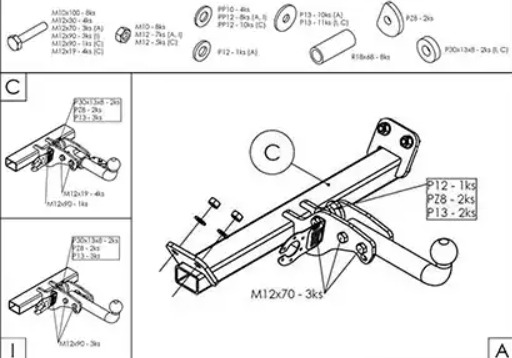 Купить фаркоп iveco daily 1999-2014, 2014- i020a galia по цене  Низкие цены. Большой выбор. Доставка по всей России. Интернет-магазин в Москве. Только положительные отзывы!