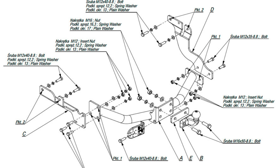 Купить фаркоп ford transit connect 2002-2012 - e.055 imiola по цене  Низкие цены. Большой выбор. Доставка по всей России. Интернет-магазин в Москве. Только положительные отзывы!