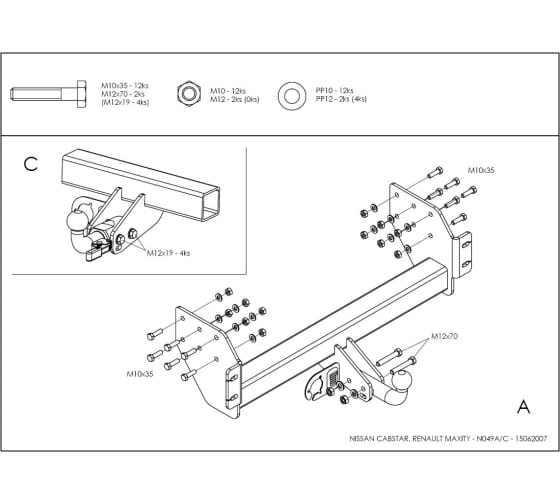 Купить фаркоп nissan cabstar платформа 2006-2013, renault maxity платформа 2006-2013 - n049a galia по цене  Низкие цены. Большой выбор. Доставка по всей России. Интернет-магазин в Москве. Только положительные отзывы!