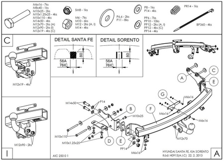 Купить фаркоп hyundai santa fe 2012-2021, kia sorento 2012-2020 - h091a galia по цене 19 026 р. Низкие цены. Большой выбор. Доставка по всей России. Интернет-магазин в Москве. Только положительные отзывы!