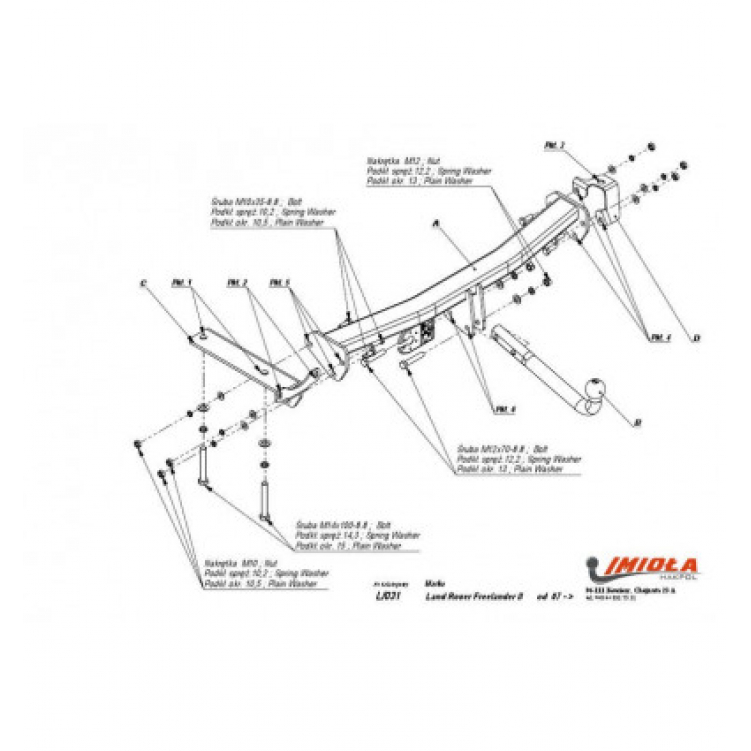 Купить фаркоп land rover freelander 2008-2015 - l.031 imiola по цене  Низкие цены. Большой выбор. Доставка по всей России. Интернет-магазин в Москве. Только положительные отзывы!