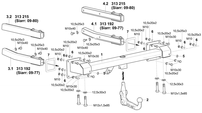 Купить фаркоп mercedes m-class w164 2006-2012, m-class w166 2012-2019 - 313340600001 westfalia по цене  Низкие цены. Большой выбор. Доставка по всей России. Интернет-магазин в Москве. Только положительные отзывы!