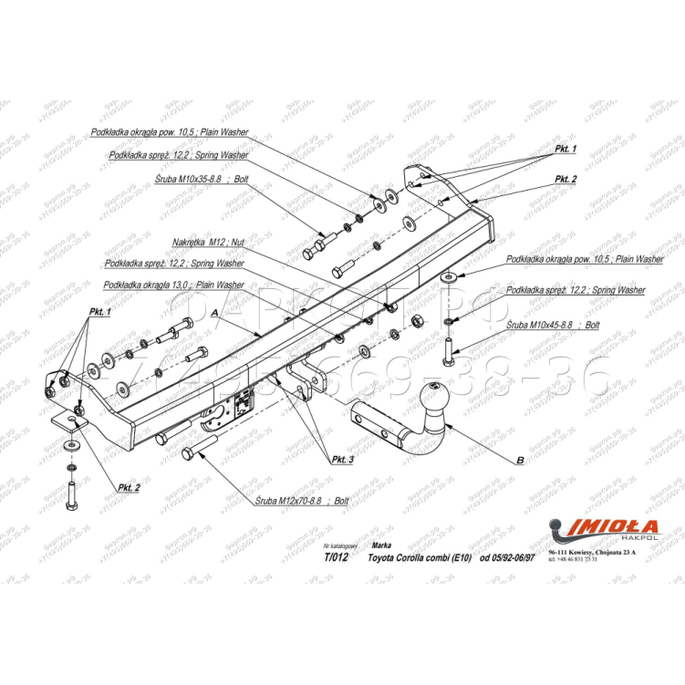 Купить фаркоп toyota corolla универсал (e10) 1992-1997 - t.012 imiola по цене 13 942 р. Низкие цены. Большой выбор. Доставка по всей России. Интернет-магазин в Москве. Только положительные отзывы!