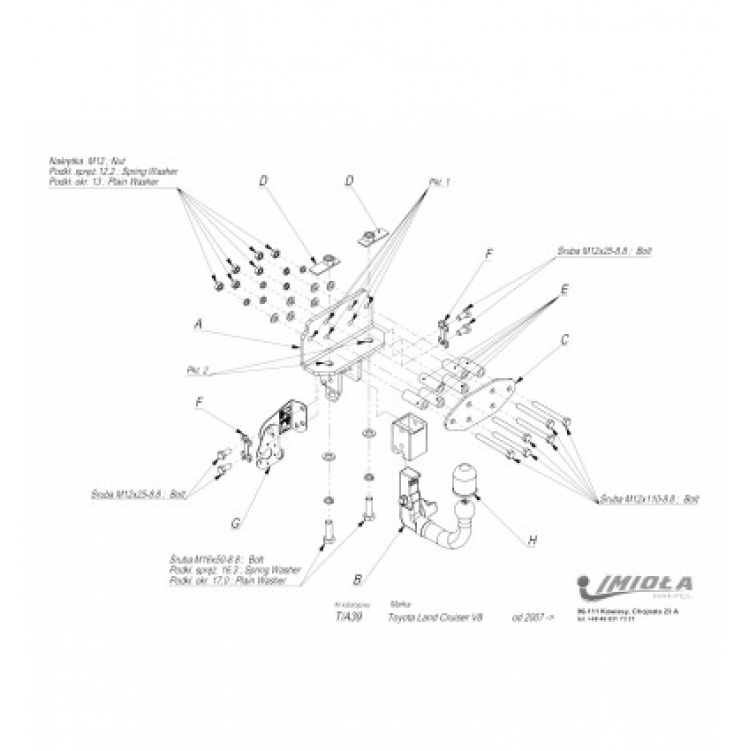 Купить фаркоп toyota land cruiser 200 2008-2021, lexus lx 570 2008-2021, lx450d 2015-2021 - t.a39 imiola по цене  Низкие цены. Большой выбор. Доставка по всей России. Интернет-магазин в Москве. Только положительные отзывы!