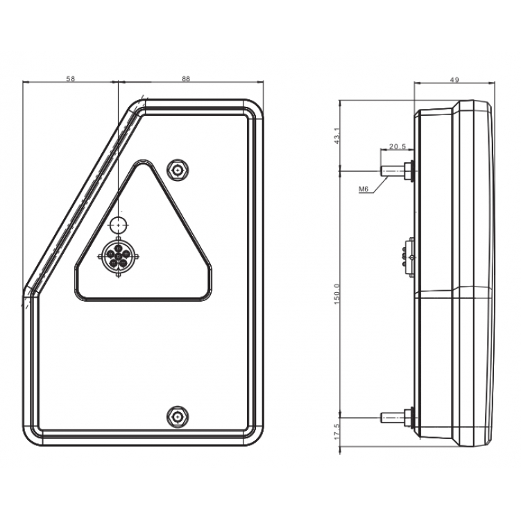 Купить фонарь fristom ft-277 p led bajonet 6pin на прицеп задний 6-функциональный светодиодный правый по цене . Низкие цены. Большой выбор. Доставка по всей России. Интернет-магазин в Москве. Только положительные отзывы!