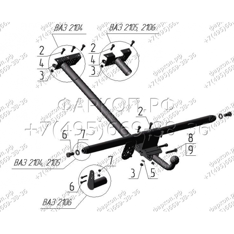 Купить фаркоп ваз 2101, 2103, 2106 1970-2006 - vaz-36 avtos по цене 4 492 р. Низкие цены. Большой выбор. Доставка по всей России. Интернет-магазин в Москве. Только положительные отзывы!