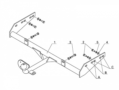 Купить фаркоп lada granta седан/лифтбек, kalina седан/универсал/cross / 2117 универсал / 2118 седан (до 2013 г) / 2190 2004-03/2016 - vaz-61 avtos по цене 3 852 р. Низкие цены. Большой выбор. Доставка по всей России. Интернет-магазин в Москве. Только положительные отзывы!