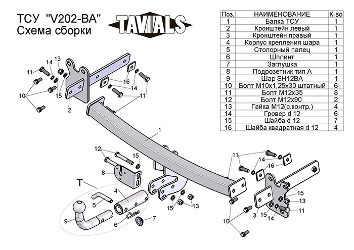 Купить фаркоп volvo xc70 2007-2014 - v202-ba tavials по цене  Низкие цены. Большой выбор. Доставка по всей России. Интернет-магазин в Москве. Только положительные отзывы!