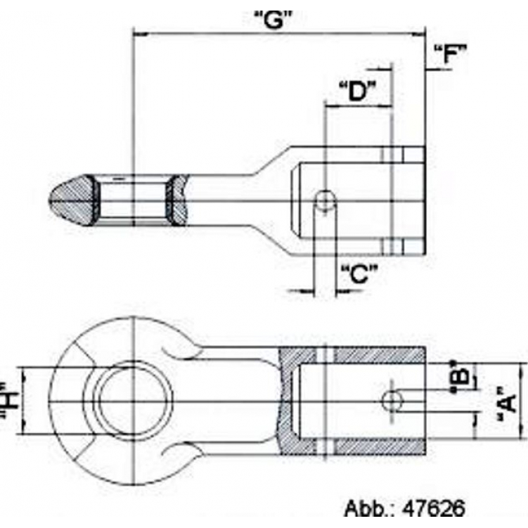 Knott - Механизм тормоза наката KFG35 D140 с петлёй NATO d=60 (6J1599.405)