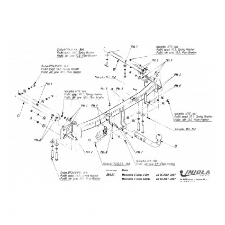 Купить фаркоп mercedes c-class седан w203/универсал s203 2000-2007 - m.032 imiola по цене  Низкие цены. Большой выбор. Доставка по всей России. Интернет-магазин в Москве. Только положительные отзывы!